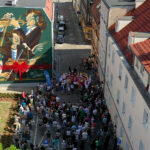 odsłonięcie muralu Wodeckiego